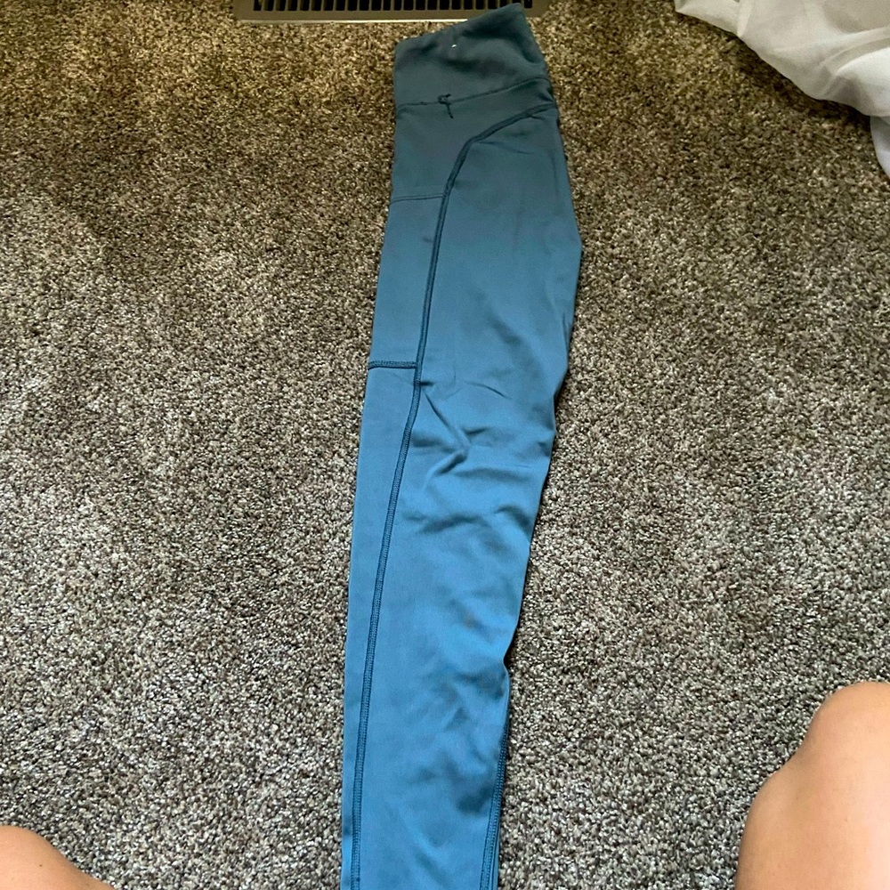 green blue aerie leggings